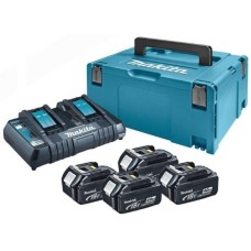 Набір з 4 акумуляторів LXT Makita BL1840B 18 В 4 Аh, з/п DC18RD, кейс