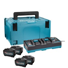 Набір з 4 акумуляторів XGT Makita BL4050F 36 В MAX 5 Аh, з/п DC40RB, кейс