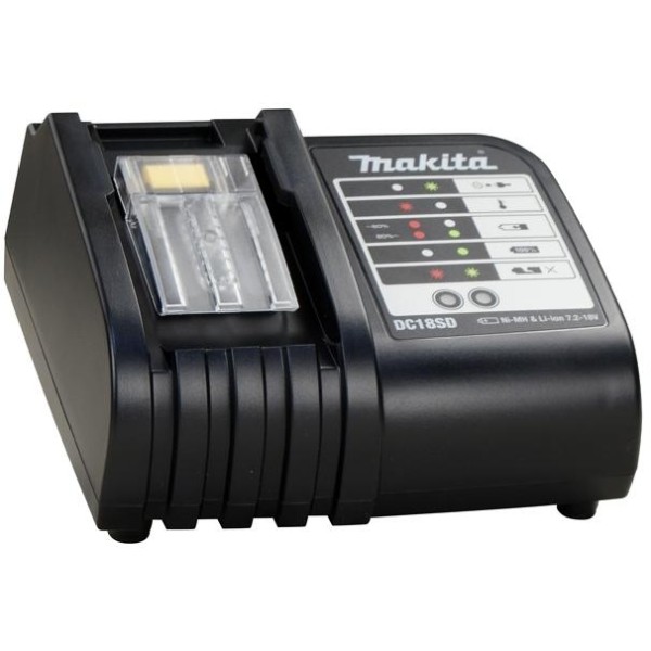 Набор из 2 аккумуляторов LXT Makita BL1815N 18V 1.5 Аh, з/у DC18SD, кейс Makpac 1