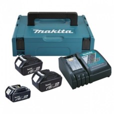Набір з 3 акумуляторів LXT Makita BL1840B 18 В 4 Аh, з/п DC18RC, кейс