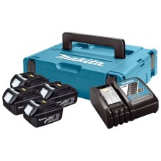 Набір з 4 акумуляторів LXT Makita BL1830B 18 В 3 Аh, з/п DC18RC, кейс