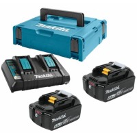 Набор из 2 аккумуляторов LXT Makita BL1860B 18 В, з/у DC18RD в кейсе