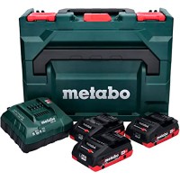 Базовый комплект Metabo 3 акб LiHD на 4.0 Ah с з/у ASC 55 в кейсе MetaBox 145