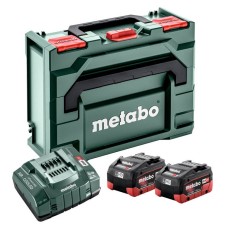 Базовый комплект Metabo LiHD 2х10.0 Ah, з/у ASC 145, кейс MetaBox 145