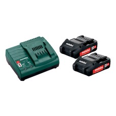 Базовый комплект Metabo 2 акб Li-Power по 2.0 Ah з з/п SC 30