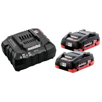 Базовый комплект Metabo 2 акб LiHD 18V 4 Ah, з/у ASC 55