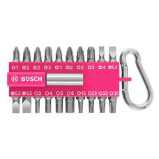 Набір насадок Bosch для загвинчування з карабіном (рожевий), 21 шт.