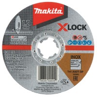 Отрезной диск по стали плоский Makita X-LOCK 125x1,2x22,23