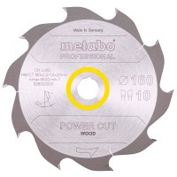 Пильный диск Metabo 160x20 мм, 10 WZ