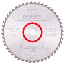 Пильный диск Metabo HW/CT, 315x2,8х30 мм, 48 WZ 15°