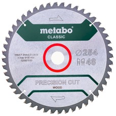 Пильный диск Metabo HW/CT, 254x2,4х30 мм, 48 WZ 5°