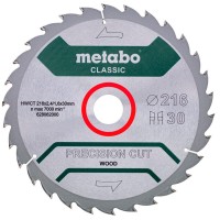 Пильный диск Metabo HW/CT, 216x2,4х30 мм, 30 WZ 22°