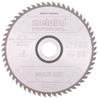 Пиляльний диск Metabo HW/CT, 190x2,2х30 мм, 56 FZ/TZ 8°