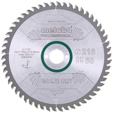 Пильный диск Metabo HW/CT, 216x2,4х30 мм, 60 FZ/TZ 5°