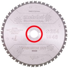 Пильный диск Metabo HW/CT, 254x2,4х30 мм, 48 WZ 5°