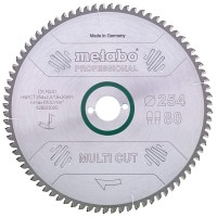 Пильный диск Metabo HW/CT, 254x2,4х30 мм, 80 FZ/TZ 5°