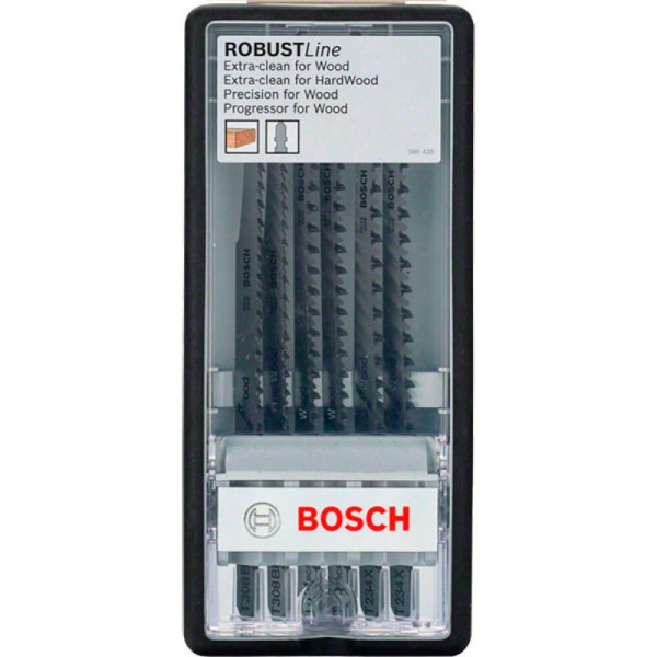 Набір пилок Bosch Robust Line Wood Expert, 6 шт