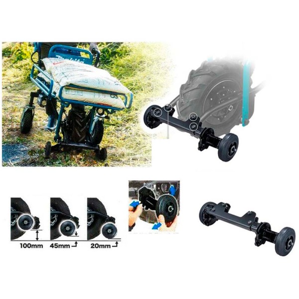 Додаткові передні колеса для тачки Makita DCU180