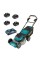 Самохідна акумуляторна газонокосарка Makita DLM462PT4, 4x5.0 Ah, DC18RD