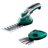 Кусторез-ножницы аккумуляторный Bosch ISIO 3 в чехле с ножом для травы, ножом кустореза, акб и з/у