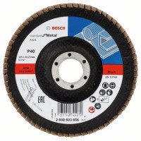 Лепестковый шлифкруг Bosch Standard for Metal, 125×22,23 мм, К40