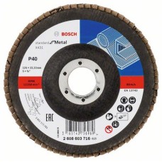 Пелюстковий шліфкруг Bosch Standard for Metal X431, 125×22,23 мм, К40