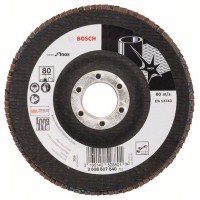 Лепестковый шлифкруг Bosch Best for Inox, X581, 125×22,23 мм, К80