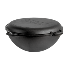 Казан чугунный азиатский с крышкой-сковородой гриль 8 л