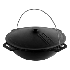 Казан чугунный азиатский с крышкой 12 л