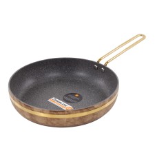 Сковорода Brioni антипригарная "Royal Stone Ti̇gereye Gold" 26 см
