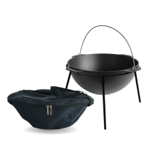 Казан чугунный азиатский 10 л счехлом и подставкой