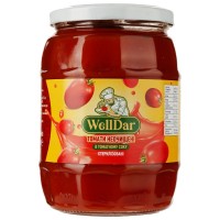 Томаты неочищенные в томатном соке WellDar 670 г (4840019005155)