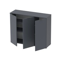 Комод в гостиную Doros Рон 6 120х38х100 см Графит (DRS-011303)