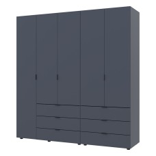 Комплект шаф для одягу Doros Гелар (2 шт.) 193,7х49,5х203,4 см Графіт (DRS-011118)