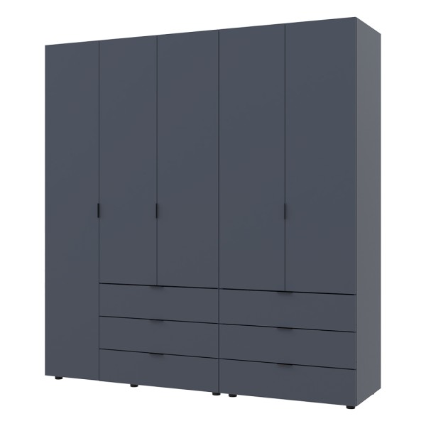 Комплект шаф для одягу Doros Гелар (2 шт.) 193,7х49,5х203,4 см Графіт (DRS-011118)