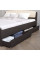 Двоспальне ліжко Еверест Асторія з двома ящиками 160х200 см венге/дуб молочний (DTM-2488)