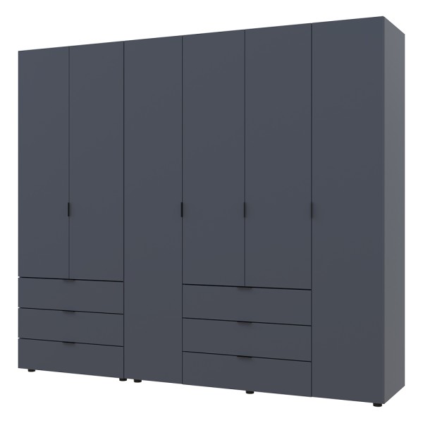 Комплект шаф для одягу Doros Гелар (2 шт.) 232,5х49,5х203,4 см Графіт (DRS-011119)