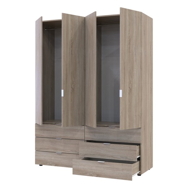 Комплект шаф для одягу Doros Гелар (2 шт.) 155х49,5х203,4 см Дуб сонома (DRS-011110)