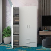 Шафа розпашна для одягу Doros Ектор 116х49,5х180 см Білий (DRS-011186)