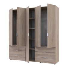 Комплект шаф для одягу Doros Гелар (2 шт.) 193,7х49,5х203,4 см Дуб сонома (DRS-011111)