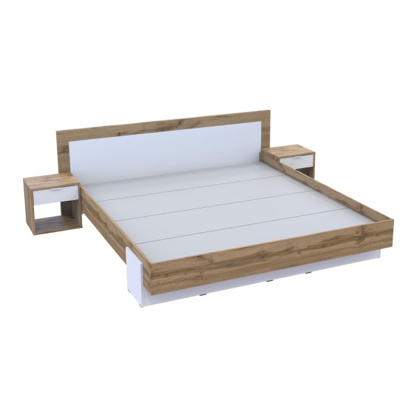 Комплект у спальню Doros Hugo 3 Дуб тахо/Білий (DRS-011326)