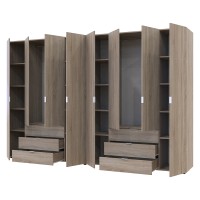 Комплект шкафов для одежды Doros Гелар (2 шт.) 310х49,5х203,4 см Дуб сонома (DRS-011114)