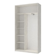 Шафа-купе двохдверна Doros Сіті Лайт 120х60х225 см Біле дерево (DRS-011073)