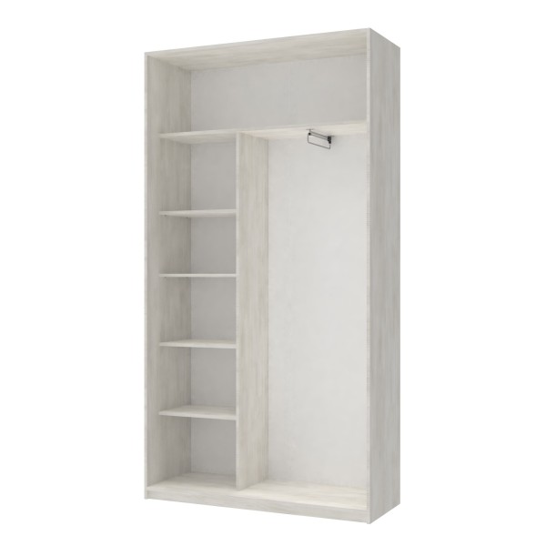 Шафа-купе двохдверна Doros Сіті Лайт 120х60х225 см Біле дерево (DRS-011073)
