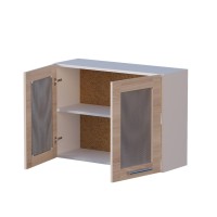 Кухонний модуль вітрина Еверест Еко 800 ясень шимо світлий/білий 80х30х58 см (DTM-2829)