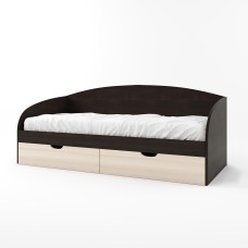 Ліжко односпальне Еверест Комфорт 80х190 см венге/дуб молочний (DTM-2096)