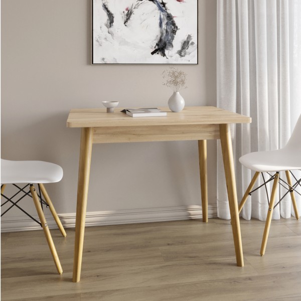 Обідній стіл LION Маямі-2 дерев'яні ніжки Дуб аппалачі (LION-041169)