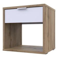 Приліжкова тумба Doros Hugo 40х33х40 см Дуб тахо/Білий (DRS-011447)
