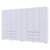 Комплект шкафов для одежды Doros Гелар (2 шт.) 310х49,5х203,4 см Белый (DRS-011116)