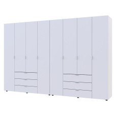 Комплект шаф для одягу Doros Гелар (2 шт.) 310х49,5х203,4 см Білий (DRS-011116)